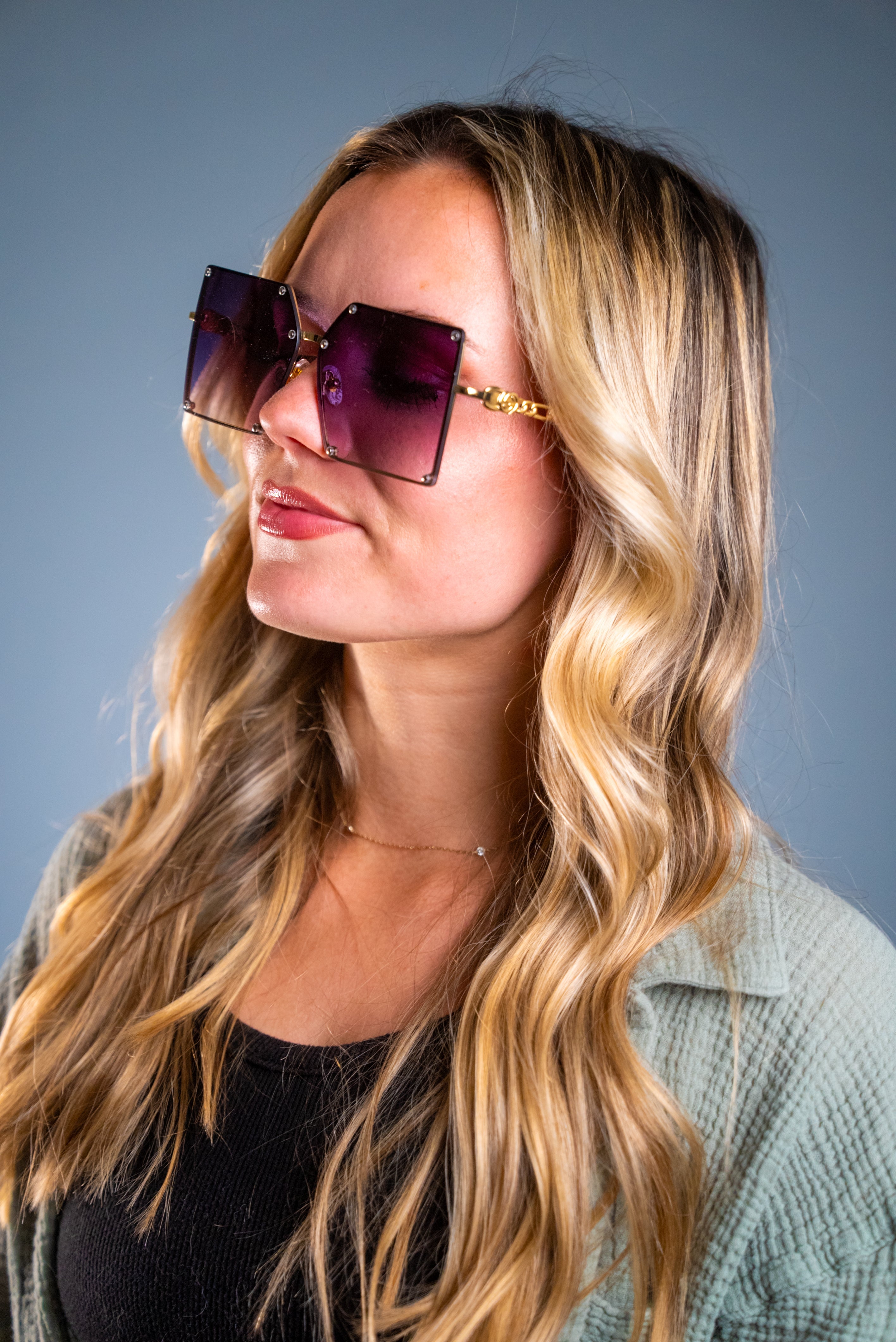 LADYBOSS SUNGLASSES - ELEVATIONS (Violet)-2