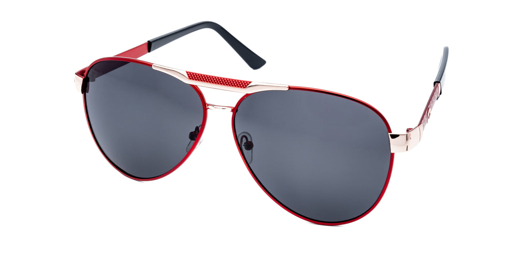 LUXURIANT™ SUNGLASSES - CLASSICS (Black & Red)-1