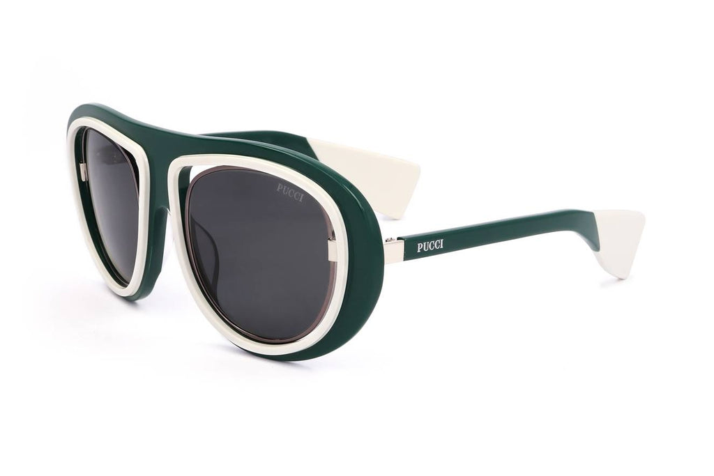 EMILIO PUCCI SUNGLASSES Mod. EP0059 SHINY DARK GREEN-0