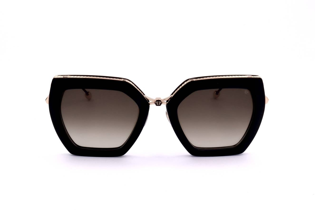 PHILIPP PLEIN SUNGLASSES Mod. SPP097S SHINY DARK BLACK-1