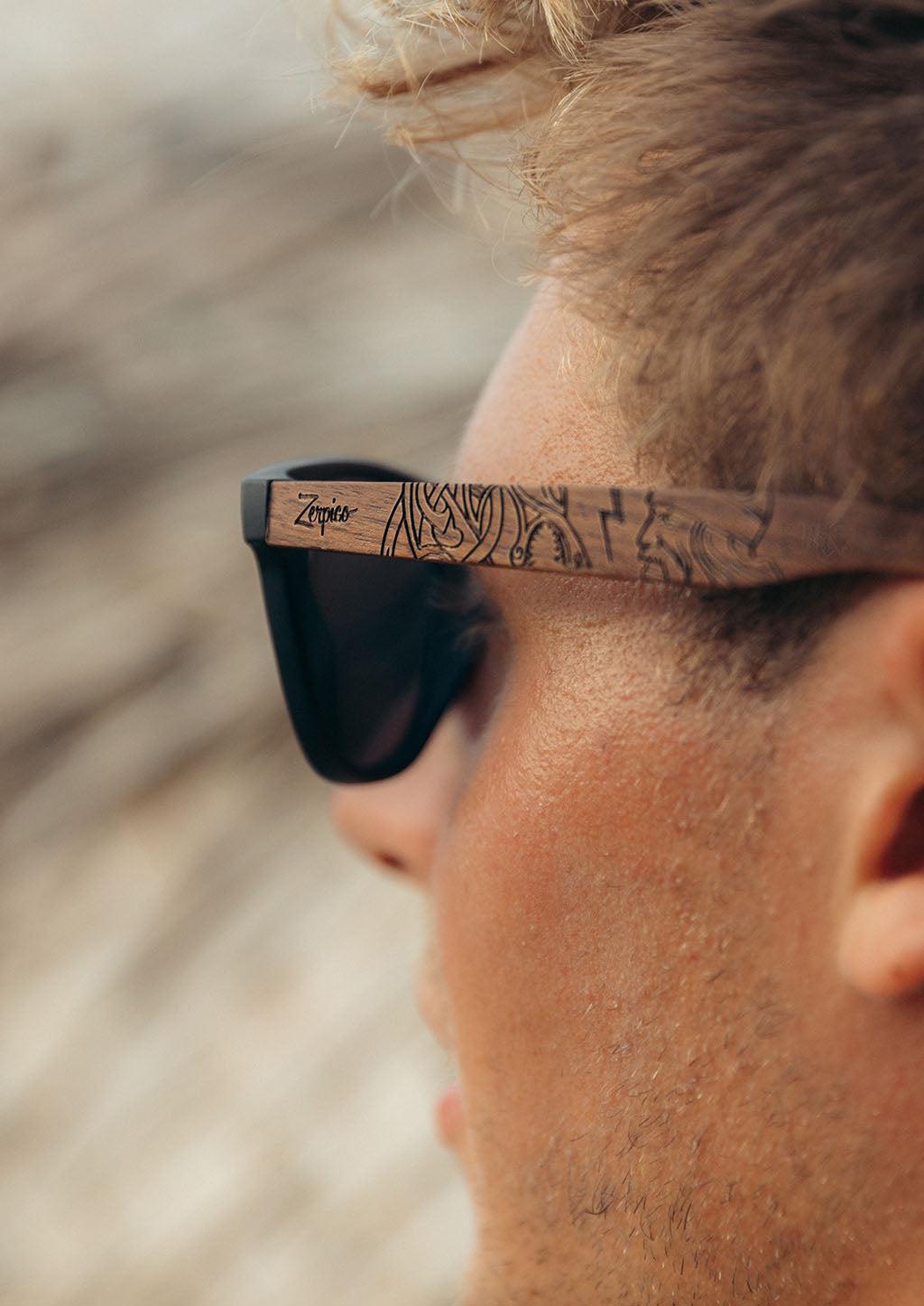 Eyewood | Engraved wooden sunglasses - Vikings-2